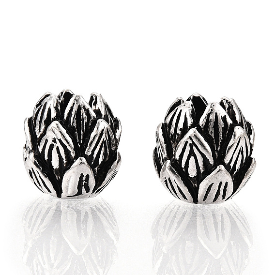 925 perles en argent sterling, fleur