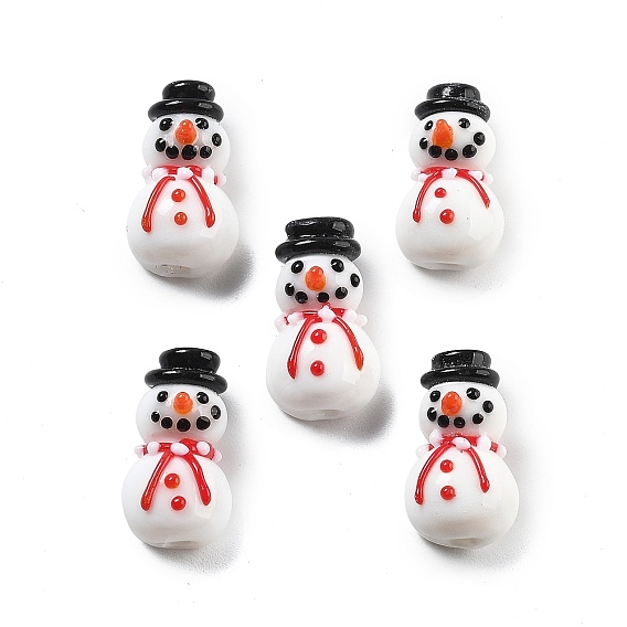 Бусины лэмпворк , мультфильм рождественский снеговик