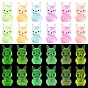 60 pièces 6 couleurs kangourou miniatures lumineuses ornements, accessoires de maison de poupée micro paysage, faire semblant de décorations d'accessoires, brillent dans le noir