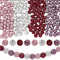 Pave Disco Ball Beads, Polymer Clay Rhinestone Beads, Grade A, Round