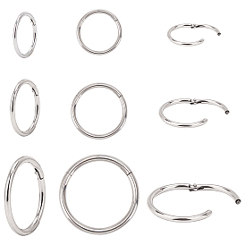 6пары 3 размеры 304 серьги-подвески из нержавеющей стали, серьги обруча, гипоаллергенные серьги, кольцо