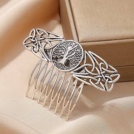 Alloy Hair Combs, Hair Accessories for Women, Tree of Life