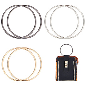 6шт 3 цвета железные ручки для сумок, круглые кольца, для самостоятельного изготовления сумок