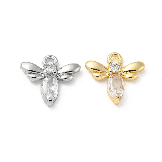 Стойки обшивки латунные подвески, со стеклом, стрекоза прелести