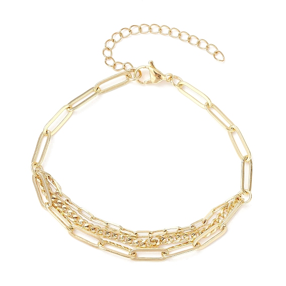 Латунные скрепки браслеты, браслеты-цепочки из латуни для женщин