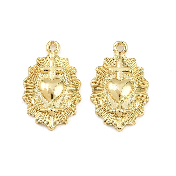 Латунные подвески, святое сердце, долговечный, стойки покрытие