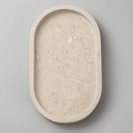 Подставка для ювелирных изделий из натурального мрамора, держатель органайзера для ювелирных изделий, овальные