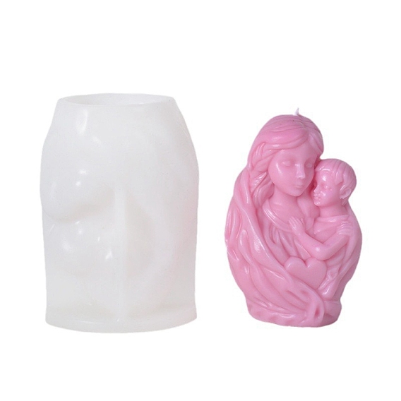 Three Trusts мать и дитя ароматерапевтические свечи силиконовые формы, пищевой силикон, изготовление украшений, для изготовления свечей