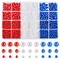 3000Pcs 9 Styles ABS Plastic Imitation Pearl Beads, Round