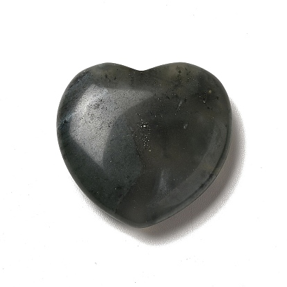 Mixed Gemstone Worry Stones, Heart Thumb Stone