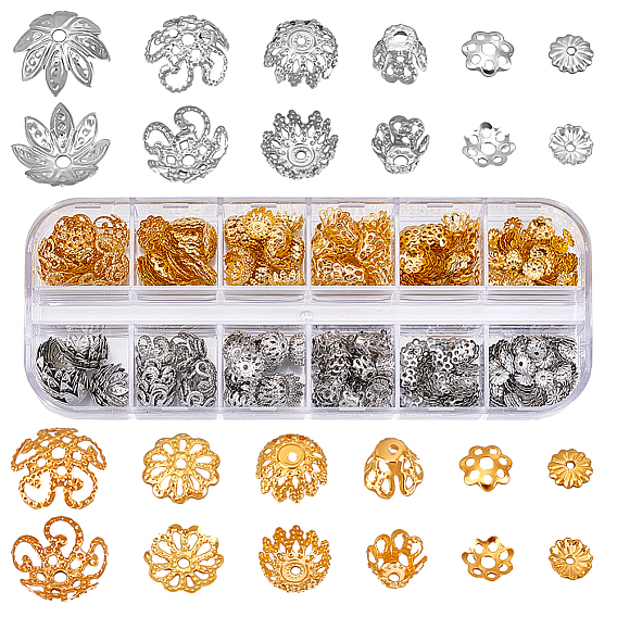 370 шт. 12 стили наборы железных бусин