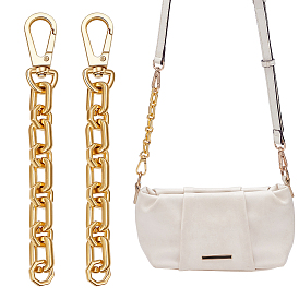 Удлинитель ремня для сумки из сплава с поперечными звеньями цепи, с поворотными застежками, для замены ремней для мешков