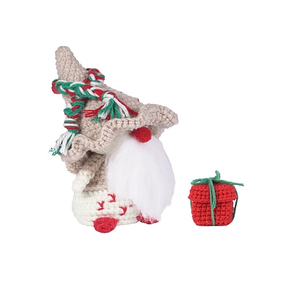 DIY Knitting Kits, including Polyester Yarn, Glue Stick, Crochet Needle