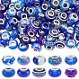 100Pcs 10 Styles Resin European Beads, Large Hole Beads, Rondelle