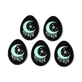 Акриловые подвески, слеза и луна