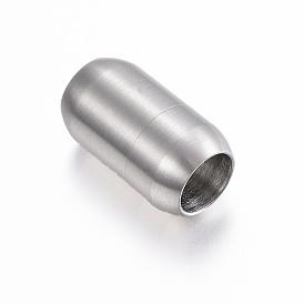 304 fermoirs magnétiques en acier inoxydable avec extrémités à coller, baril