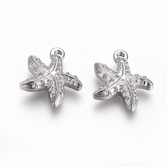 304 подвески из нержавеющей стали, морская звезда / морские звезды