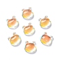 Electroplate Glass Cabochons, Bear