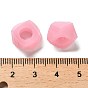 Resin European Beads, Large Hole Beads, Faceted, Polygon