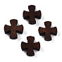 Природных шарики древесины, окрашенные, крестик