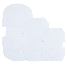CHGCRAFT 3 Sets 3 Style Non-woven Fabrics Felt Pad & Resin Net, for Bag DIY Accessories