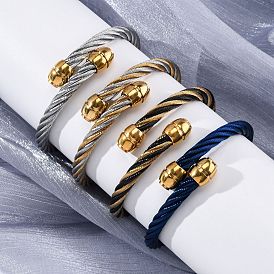 304 браслеты из нержавеющей стали для женщин, ионное покрытие (ip)