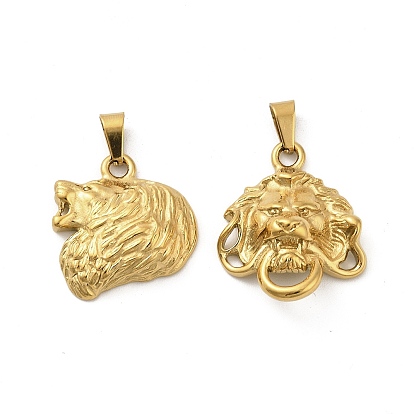 304 подвески из нержавеющей стали, лев, ионное покрытие (ip)