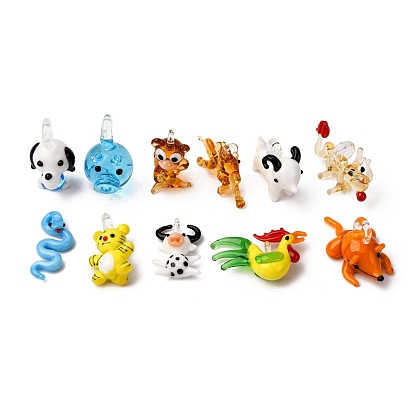 Manuelle Lampwork Anhänger & Charms, Chinesisches Sternzeichen