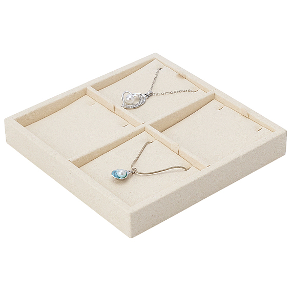 4-слотовые подвесные стенды из микрофибры, квадратный