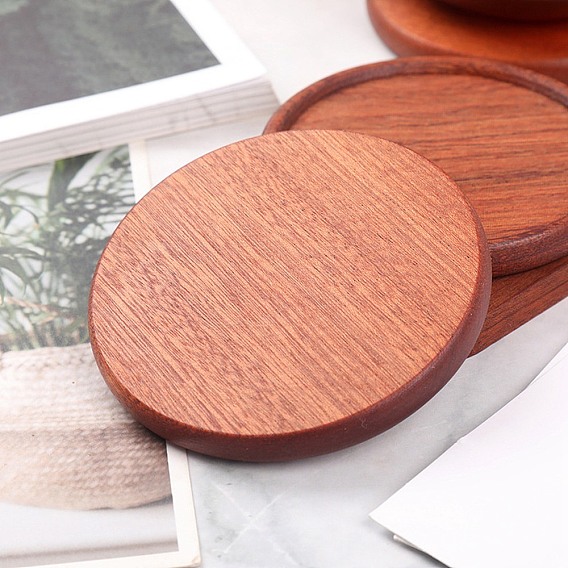 Sandalwood Cup Mats, Round Coaster