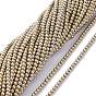 Electroplate Glass Beads Strands, Full Plated, Round