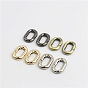 Zinc Alloy Spring Gate Ring,  for Luggage Belt Craft DIY Accessories, Cadmium Free & Lead Free, Oval