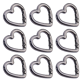10шт. пружинные кольца для ворот из цинкового сплава в форме сердца