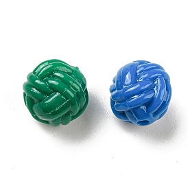 Opaque Acrylic Beads, Wool Ball Shape