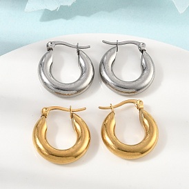 304 круглые серьги-кольца из нержавеющей стали