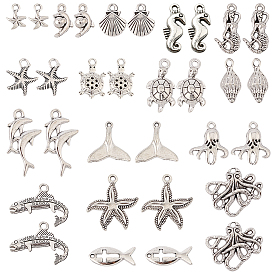 64 шт. 16 подвески из сплава в тибетском стиле с изображением океана, разнообразные