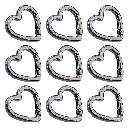 10шт. пружинные кольца для ворот из цинкового сплава в форме сердца