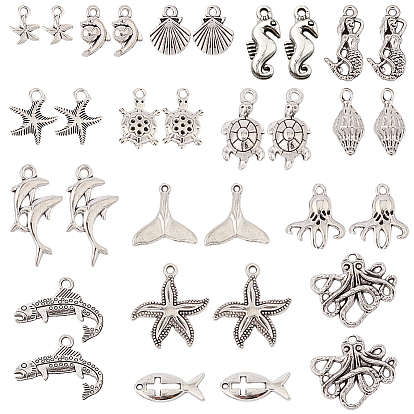 64 шт. 16 подвески из сплава в тибетском стиле с изображением океана, разнообразные