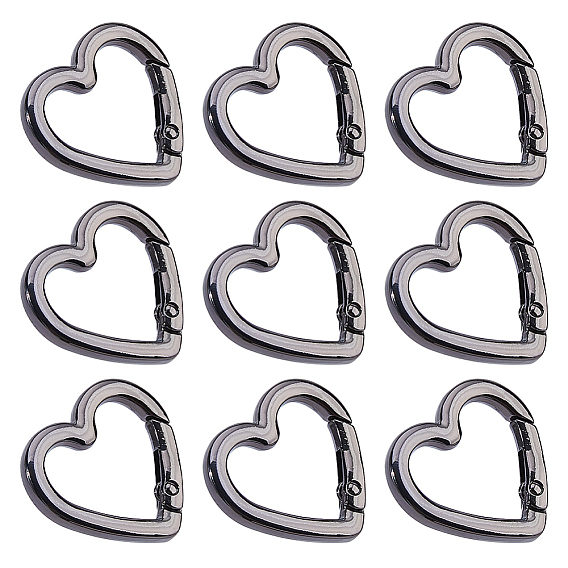 10шт. пружинные кольца для ворот из цинкового сплава в форме сердца