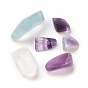 Natural Fluorite Beads, No Hole/Undrilled, Chip