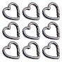 10шт. пружинные кольца для ворот из цинкового сплава в форме сердца