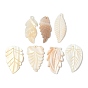 Резные подвески из натуральных пресноводных ракушек, лист прелести
