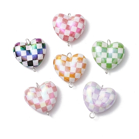 Акриловые подвески, сердце, форма решетки