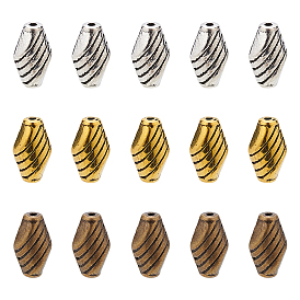 Tibetan Style Alloy Beads, Rhombus