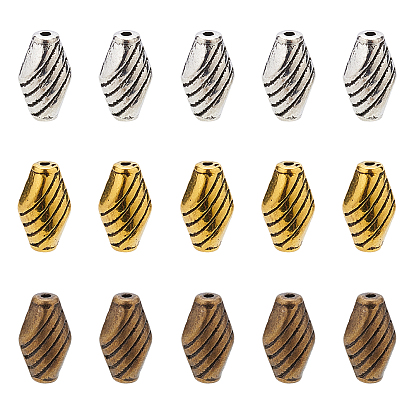 Tibetan Style Alloy Beads, Rhombus