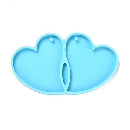 DIY Pendant Silicone Molds, Resin Casting Molds, For UV Resin, Epoxy Resin Jewelry Making, Heart