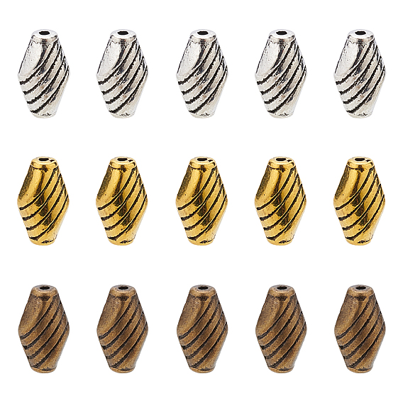 Tibetan Style Alloy Beads, Rhombus