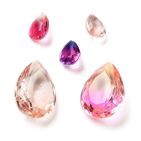 K 9 кабошоны из стеклянного страза, граненые, слеза