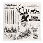 Clear Silicone Stamps, for DIY Scrapbooking, Photo Album Decorative, Cards Making, Stamp Sheets, Christmas Tree & Reindeer/Stag