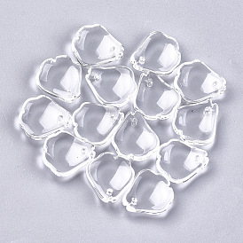 Transparent Glass Pendants, Petaline